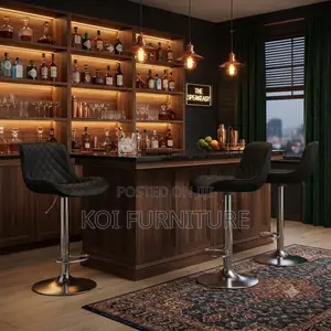 Barstools; Reclining Home Leather Barstools