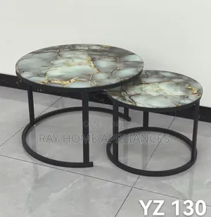 Nesting Coffee Table With Glass Effect