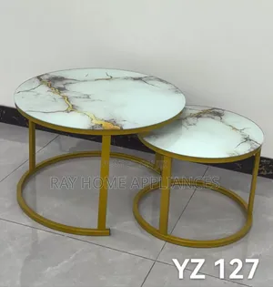 Nesting Coffee Table With Glass Effect