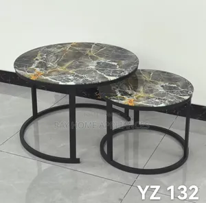 Nesting Coffee Table With Glass Effect