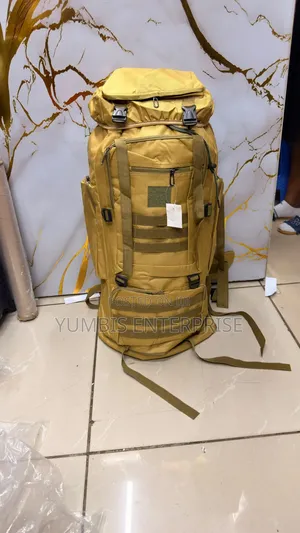 Beige Big 80L Hiking Out Door Backpacks