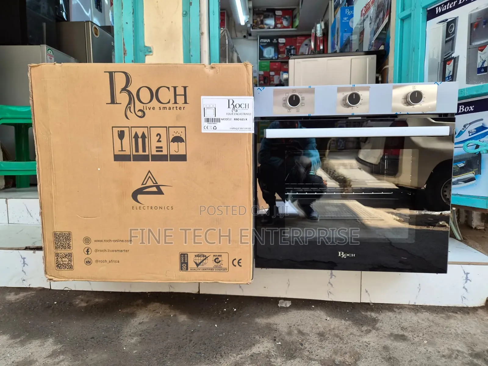 Roch Built in Oven 60cm Silver.