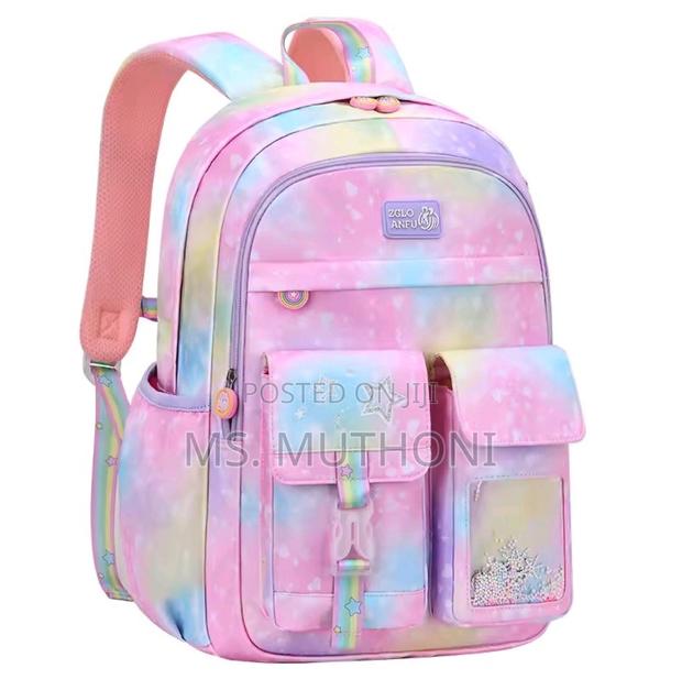 Girls Pastel School Backpack - main view