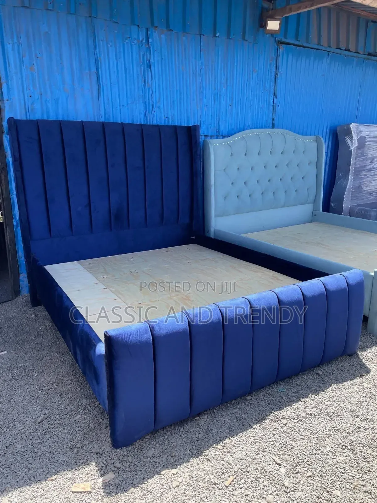 Blue Chester Bed 5x6