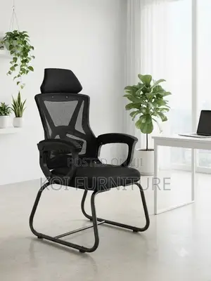 Office Chairs; Ergonomic Mesh High Back Office Chair With Headrest