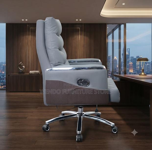 Office Chair; Executive High Backrest Footrest CEO Seats - thumbnail 2