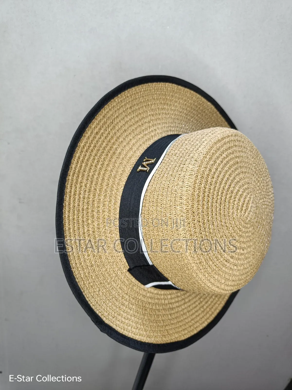 Black and Brown Beach Hats