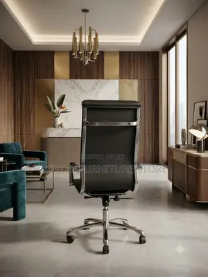Office Chairs; Leather Executive Office Star Based Chairs