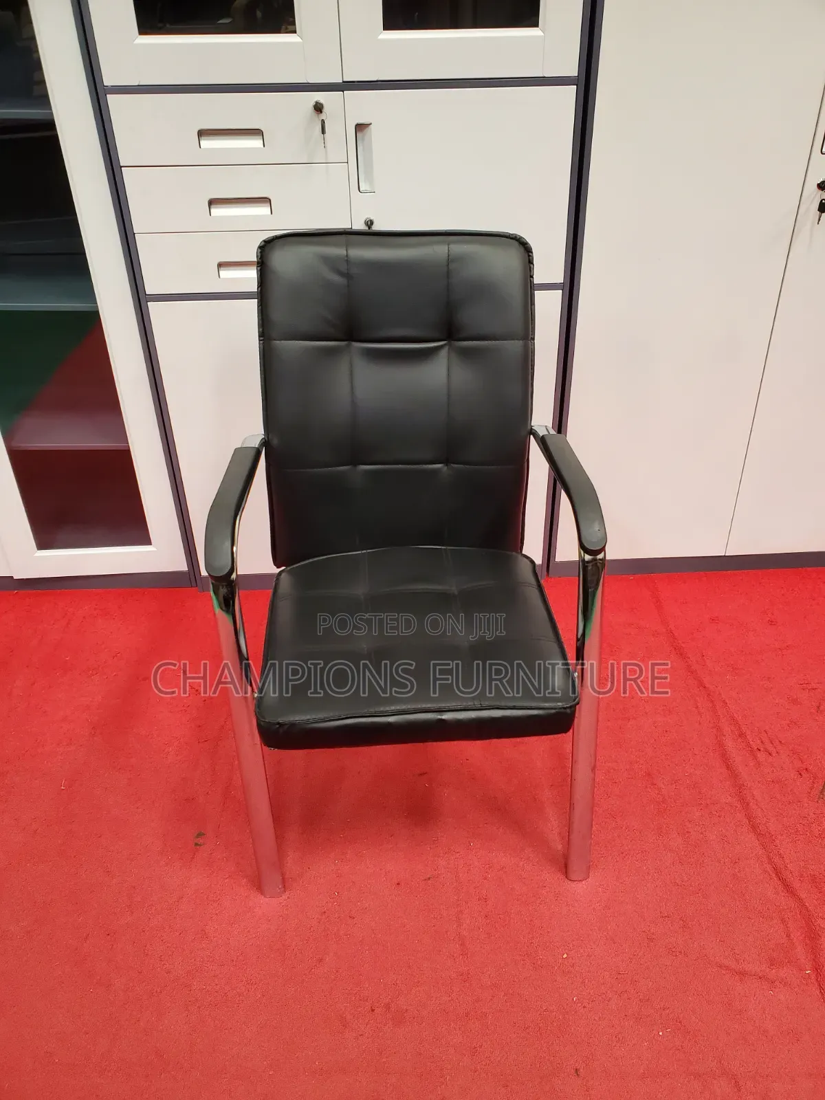 Black Reception/Visistors Chair