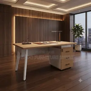 Office Desk; 1200mm Executive Desk With Metal Legs