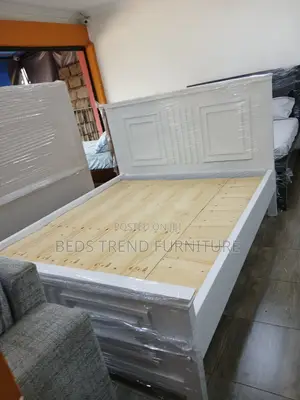 5x6 Solid Wood Bed White Color