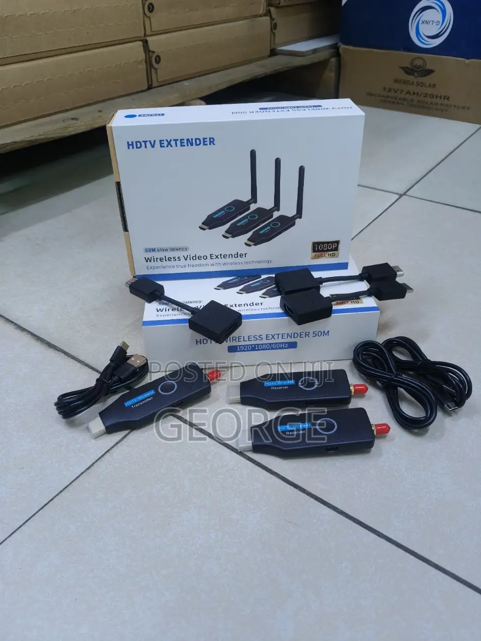 50M Wireless HDMI Extender 1080P With 2 Receivers (1TX + 2RX)