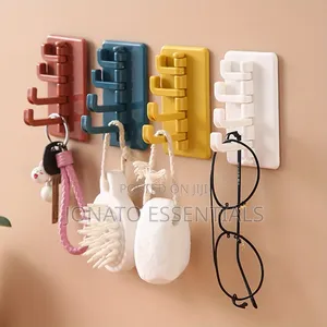 Self Adhesive Wall Hooks Heavy Duty Rotating Organizer