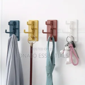 Self Adhesive Wall Hooks Heavy Duty Rotating Organizer