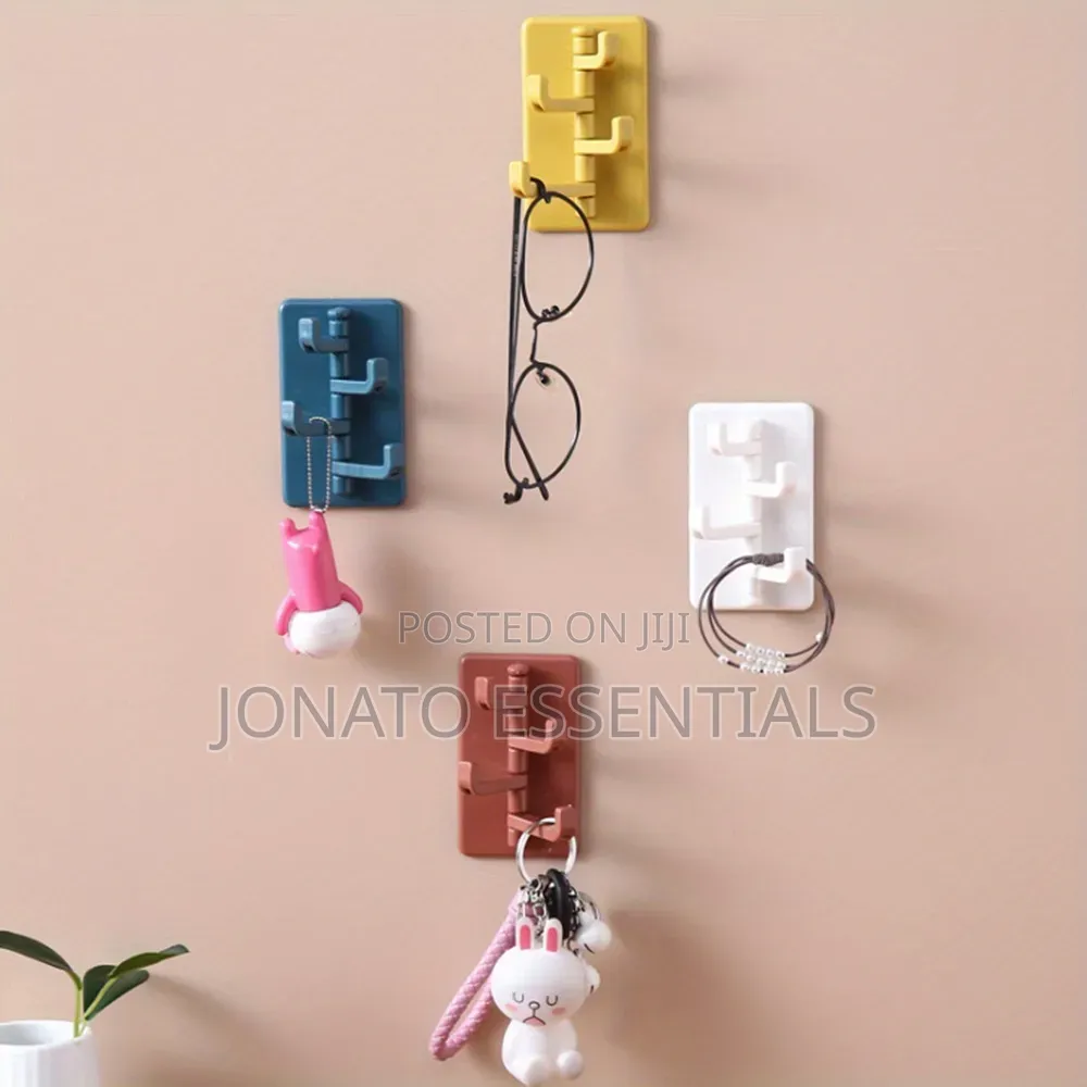 Self Adhesive Wall Hooks Heavy Duty Rotating Organizer