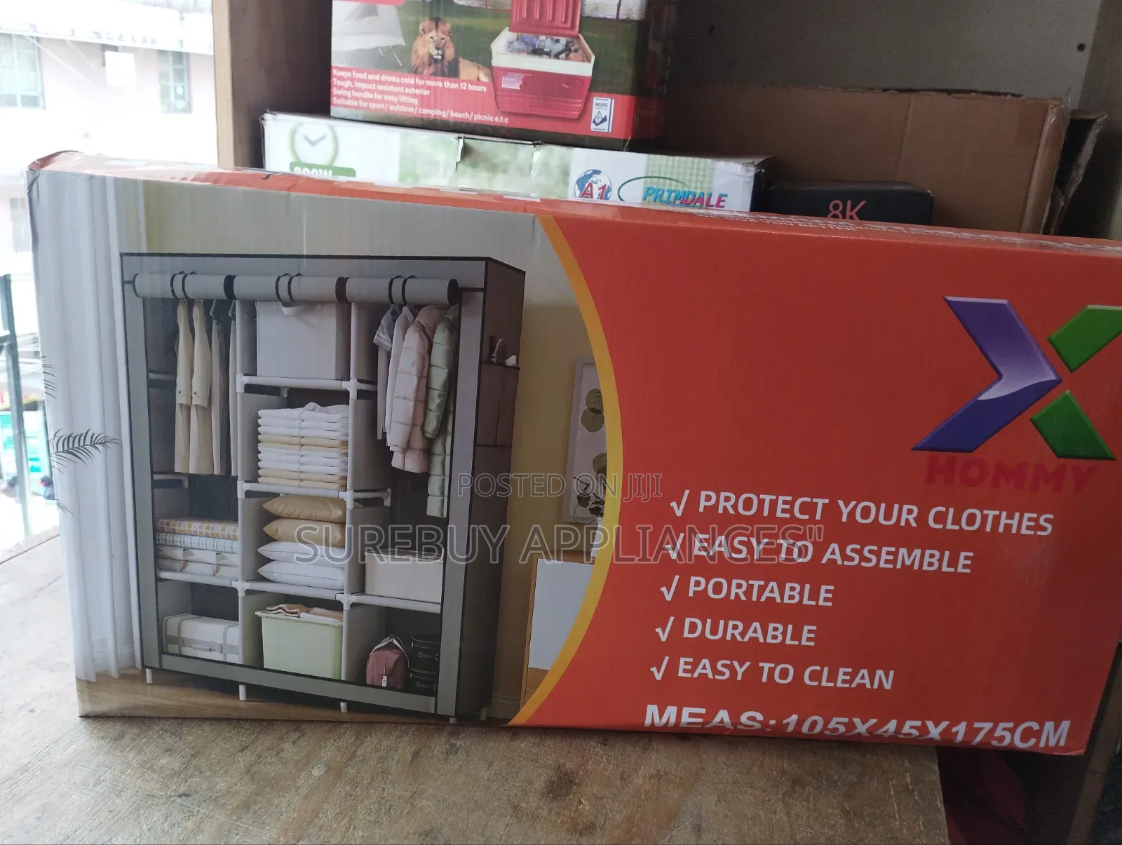3 Column Wardrobe(metallic)