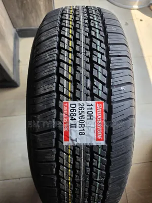 265 /60 R18 Bridgestone Tires (Highway Terrain) Thailand.