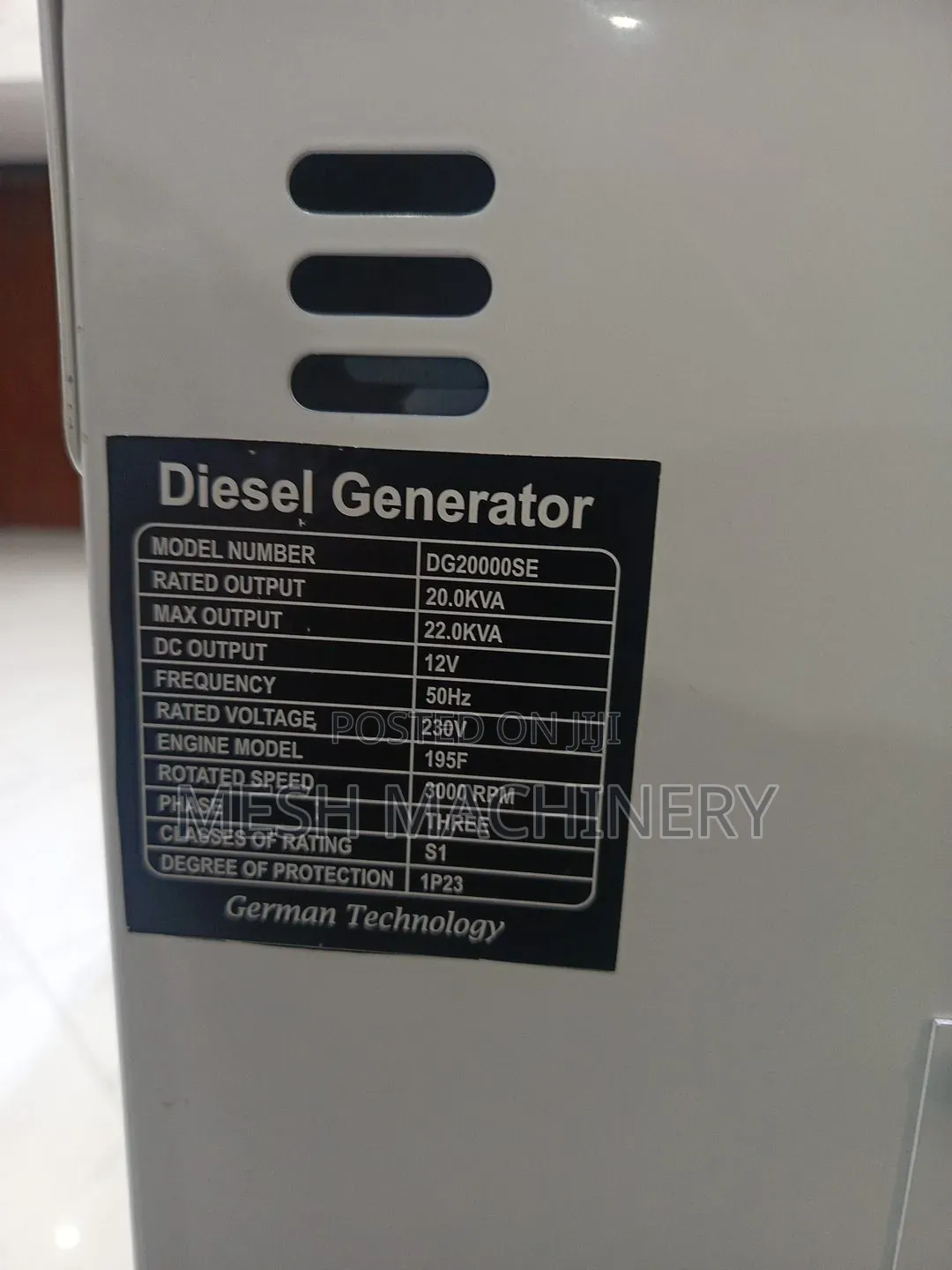 20kva SRGE Heavy Duty Silent Diesel Generator