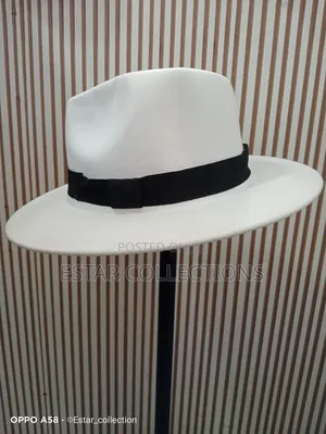 Red and White Fedora Hats