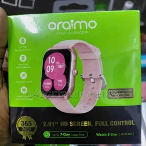 Pink Oraimo Watch 5 Lite Smart Watch