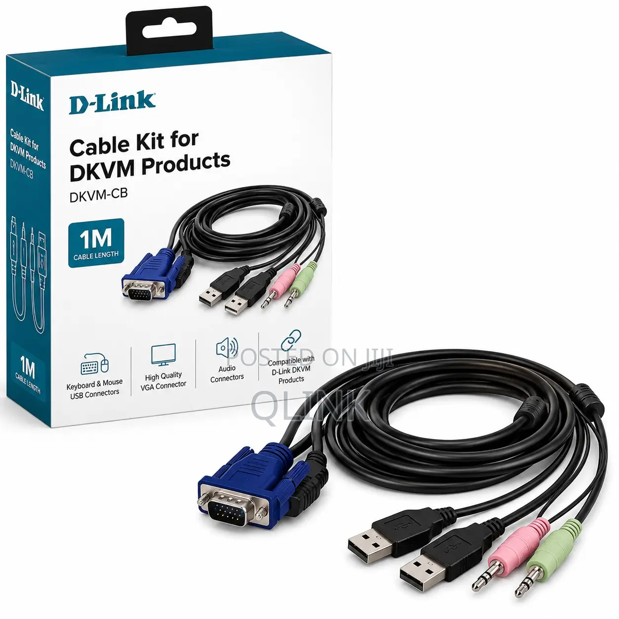 D-Link Cable Kit for DKVM Products - 1M - DKVM-CB