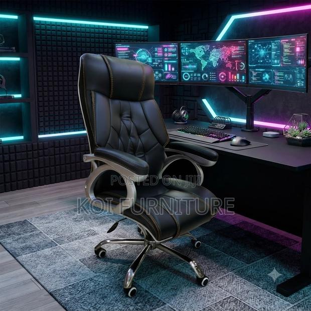Office Chairs; Strong Leathered Executive Office Seats - thumbnail 5