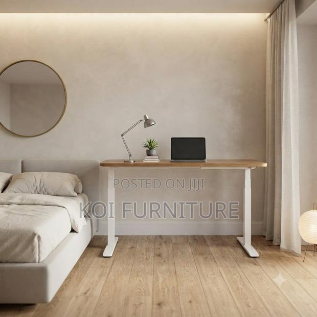 Office Desk; 1.2m Adjustable Desk With Power Cable - thumbnail 3