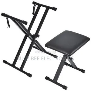 Double Braced X Frame Music Piano Keyboard Stand Chair