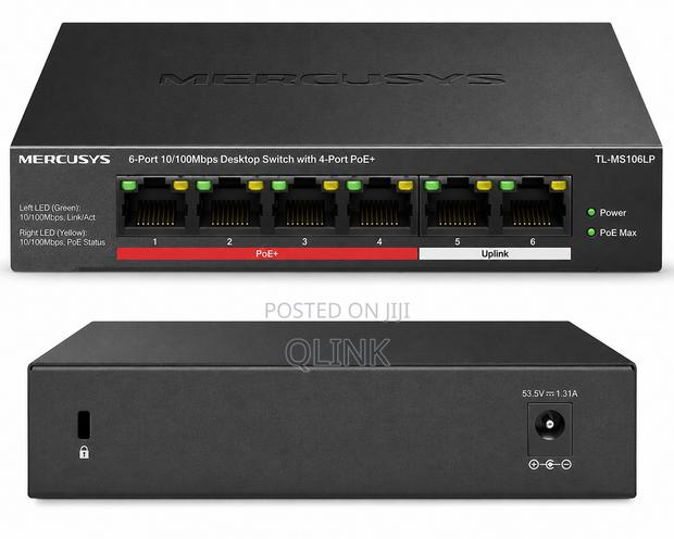 MERCUSYS 6-Port 10/100Mbps Desktop Switch -TL-MS106LP - main view