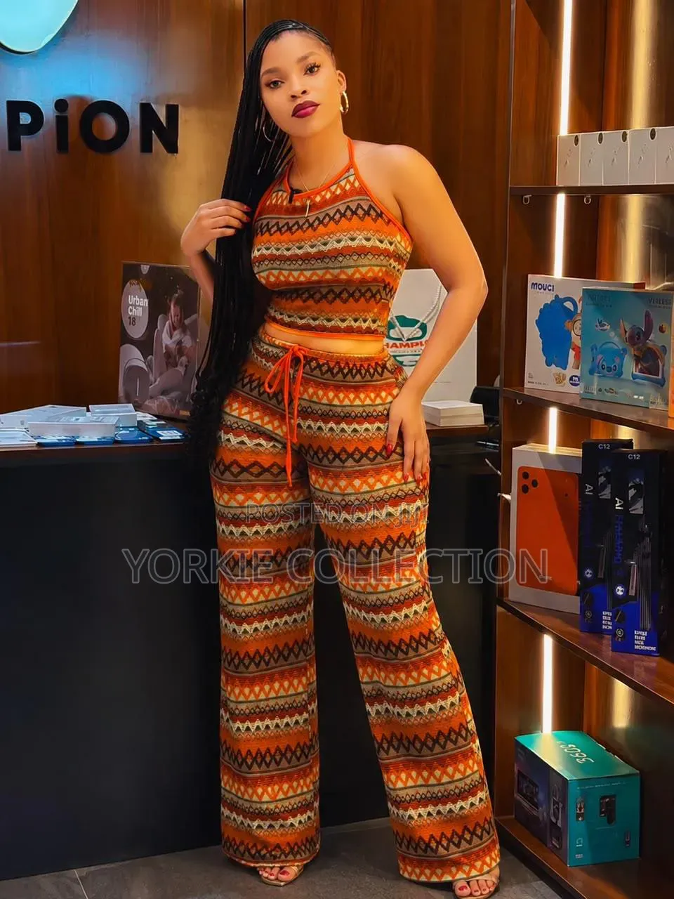 Two-Piece Knitted Crochet/Co-Ord Set.