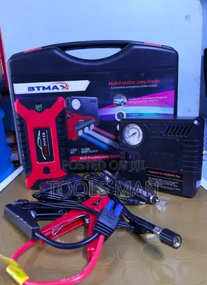 Car Jump Starter Air Compressor Power Bank Kit IBTMAX 4 USB Flashlight
