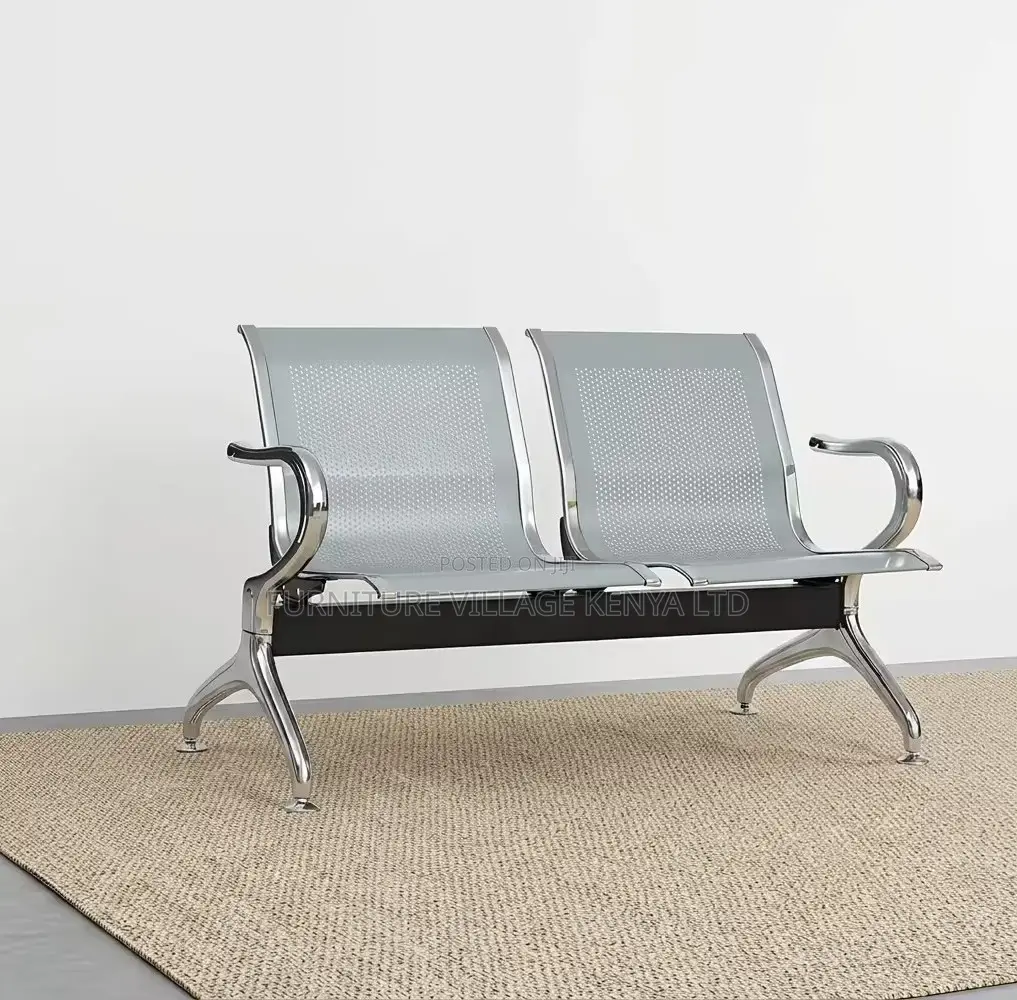 Bench; Sturdy 2 Seater Non Padded Visitor's Reception Bench