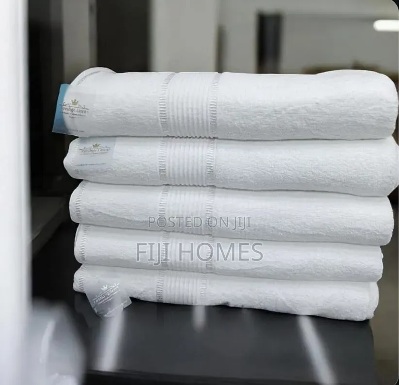 Large White Cotton Towels | 90x165cm