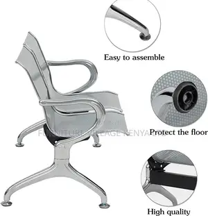 Bench; Sturdy 2 Seater Non Padded Visitor's Reception Bench