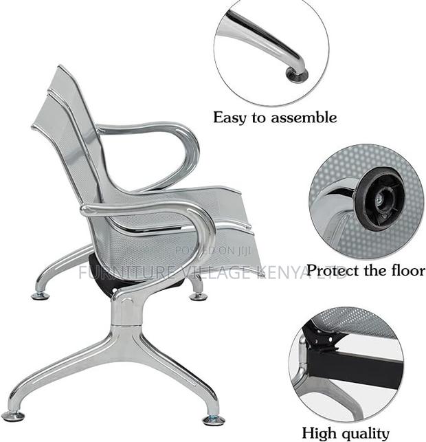 Bench; Sturdy 2 Seater Non Padded Visitor's Reception Bench - thumbnail 2
