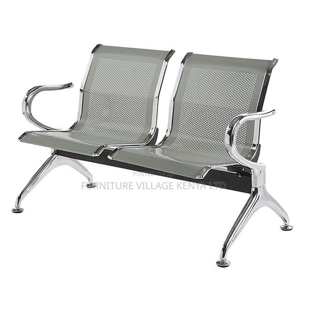 Bench; Sturdy 2 Seater Non Padded Visitor's Reception Bench - thumbnail 3