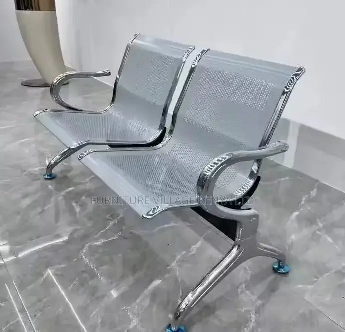 Bench; Sturdy 2 Seater Non Padded Visitor's Reception Bench