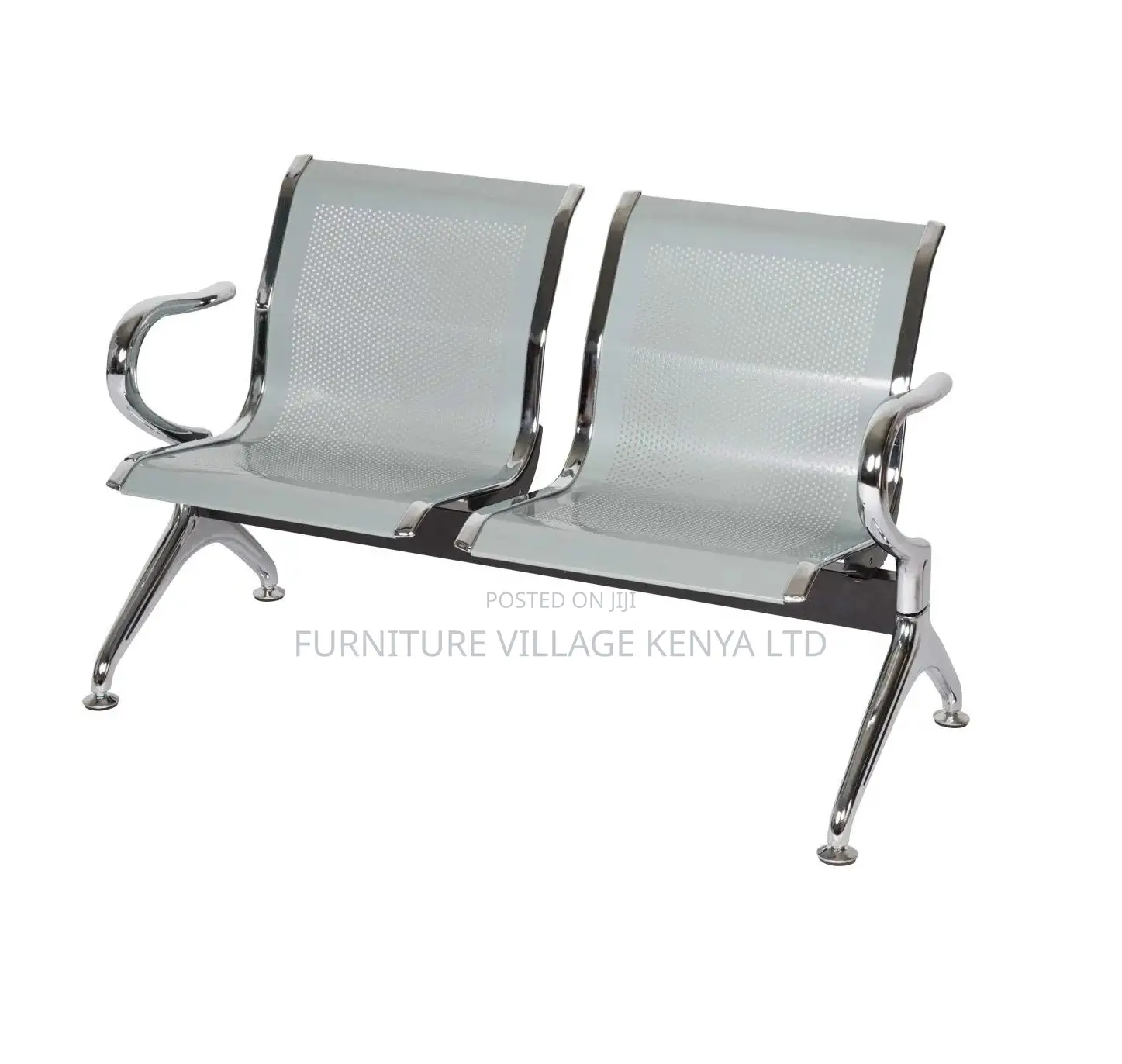 Bench; Sturdy 2 Seater Non Padded Visitor's Reception Bench