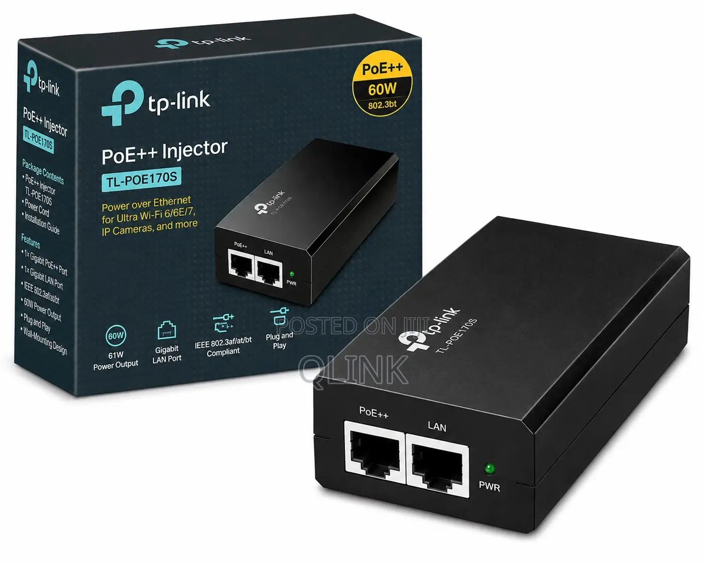 TP-Link PoE++ Injector - TL-POE170S