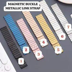 22mm Magnetic Metallic Link Smart Watch Strap