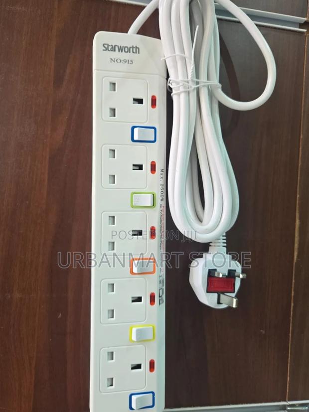 5M Electrical Extension for Home Use, 5 Ways - main view