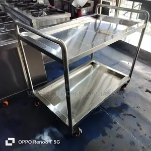 Heavy-Duty 2-Shelf Service Cart