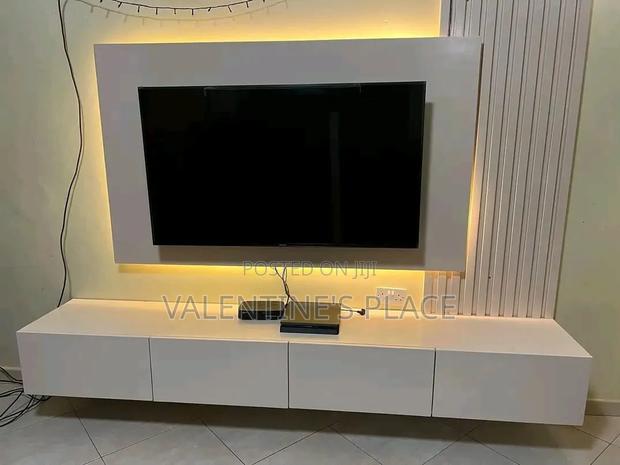 TV Stand With Wallpanels - main view