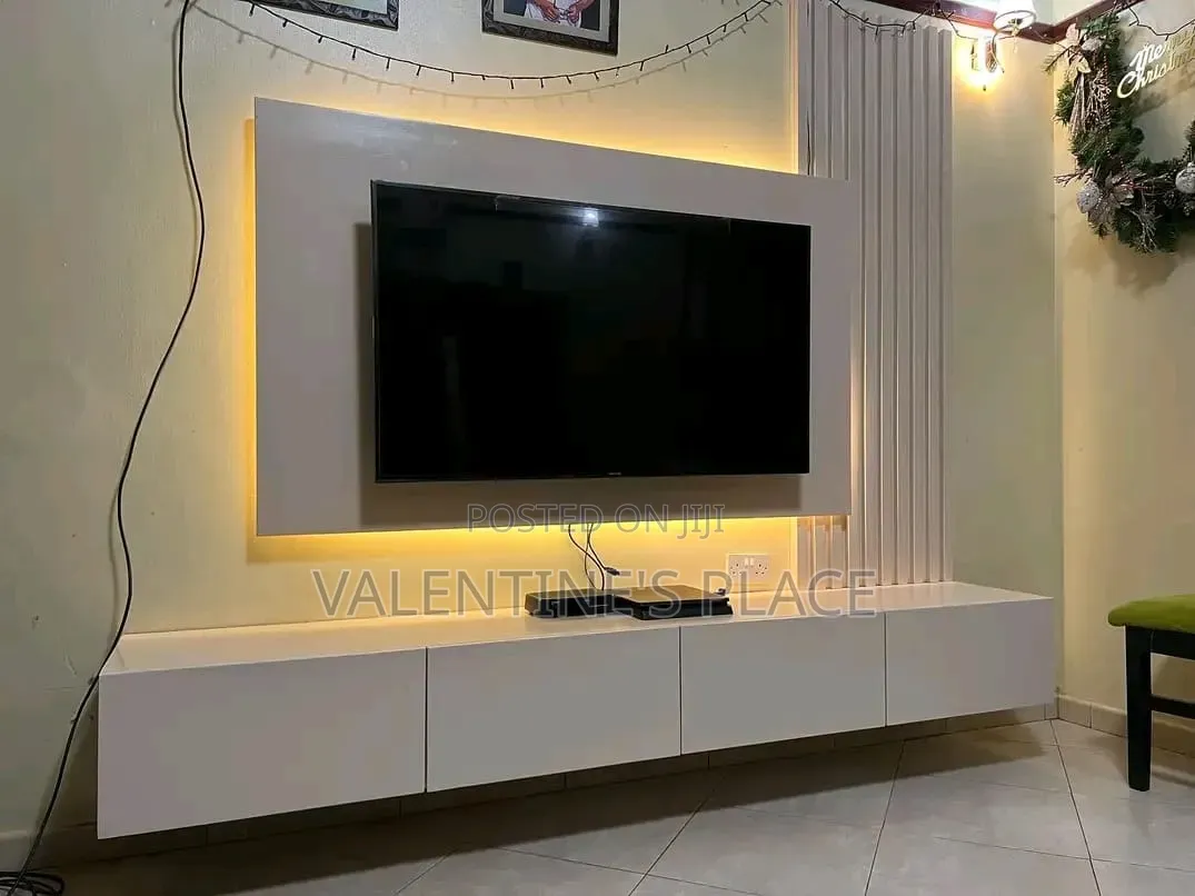 TV Stand With Wallpanels