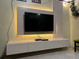 TV Stand With Wallpanels