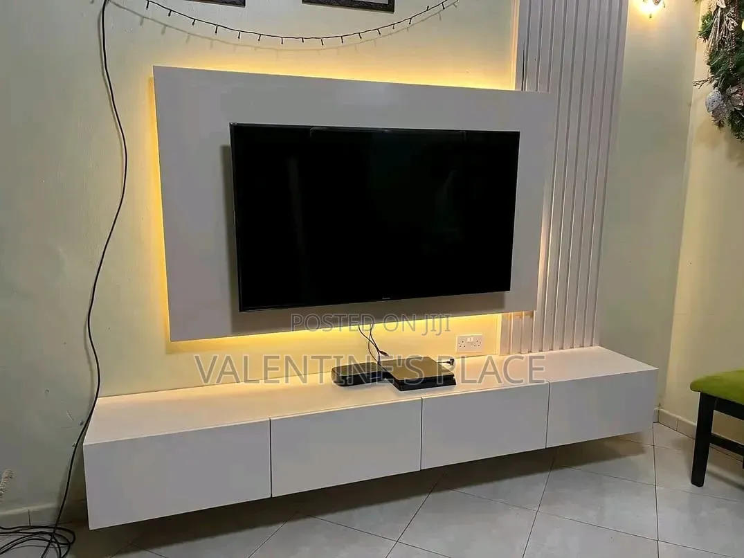 TV Stand With Wallpanels