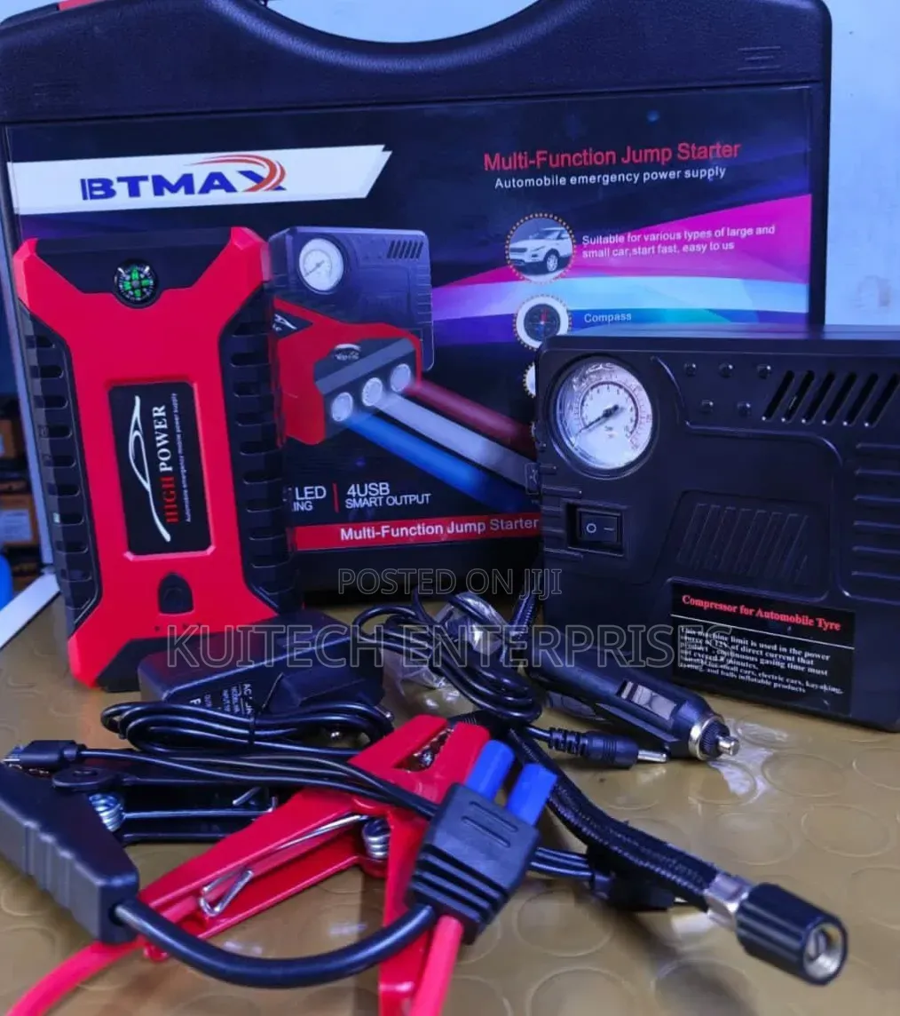 Multi Function Jump Starter/ Jump Starter With Portable Compressor Kit
