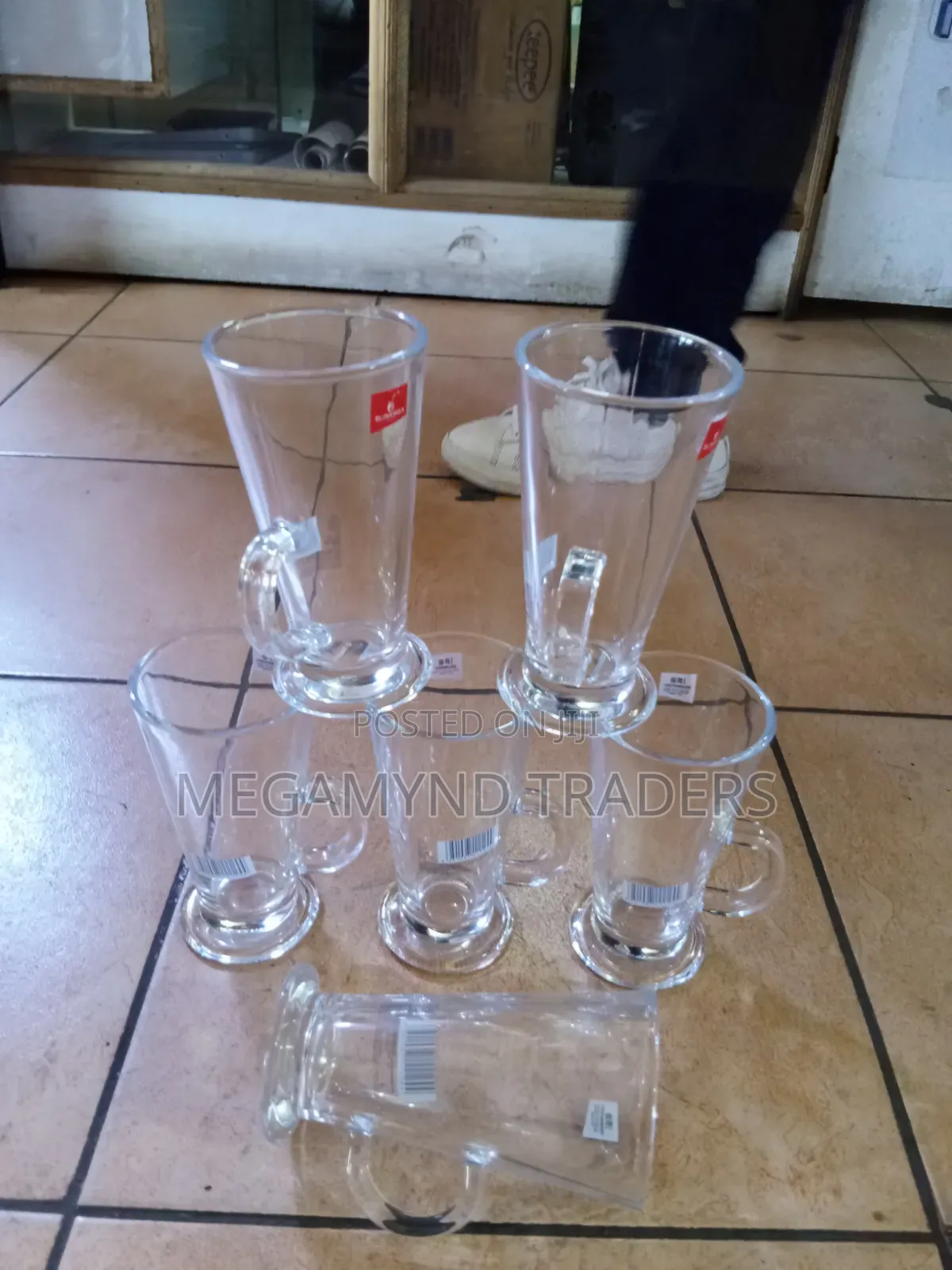 6pc Latte Glass Cup / Coffee Mug Glasss