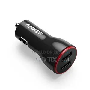 Anker Powerdrive 2 24w 2-Port Car Charger (Black)