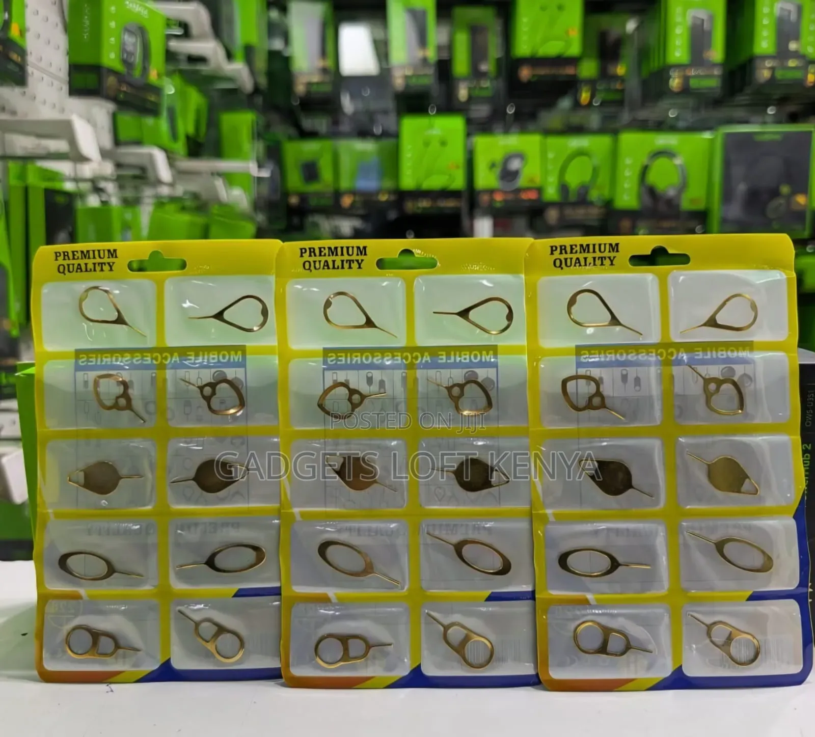 Silver SIM Card Tray Ejector Pins